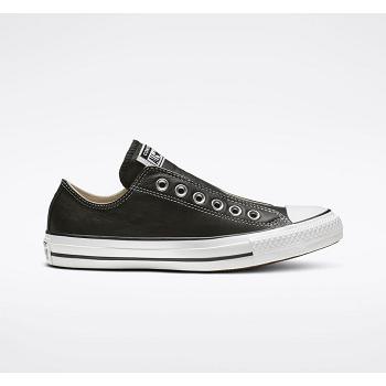 Converse Chuck Taylor All Star Kožené Cierne - Panske Slip On